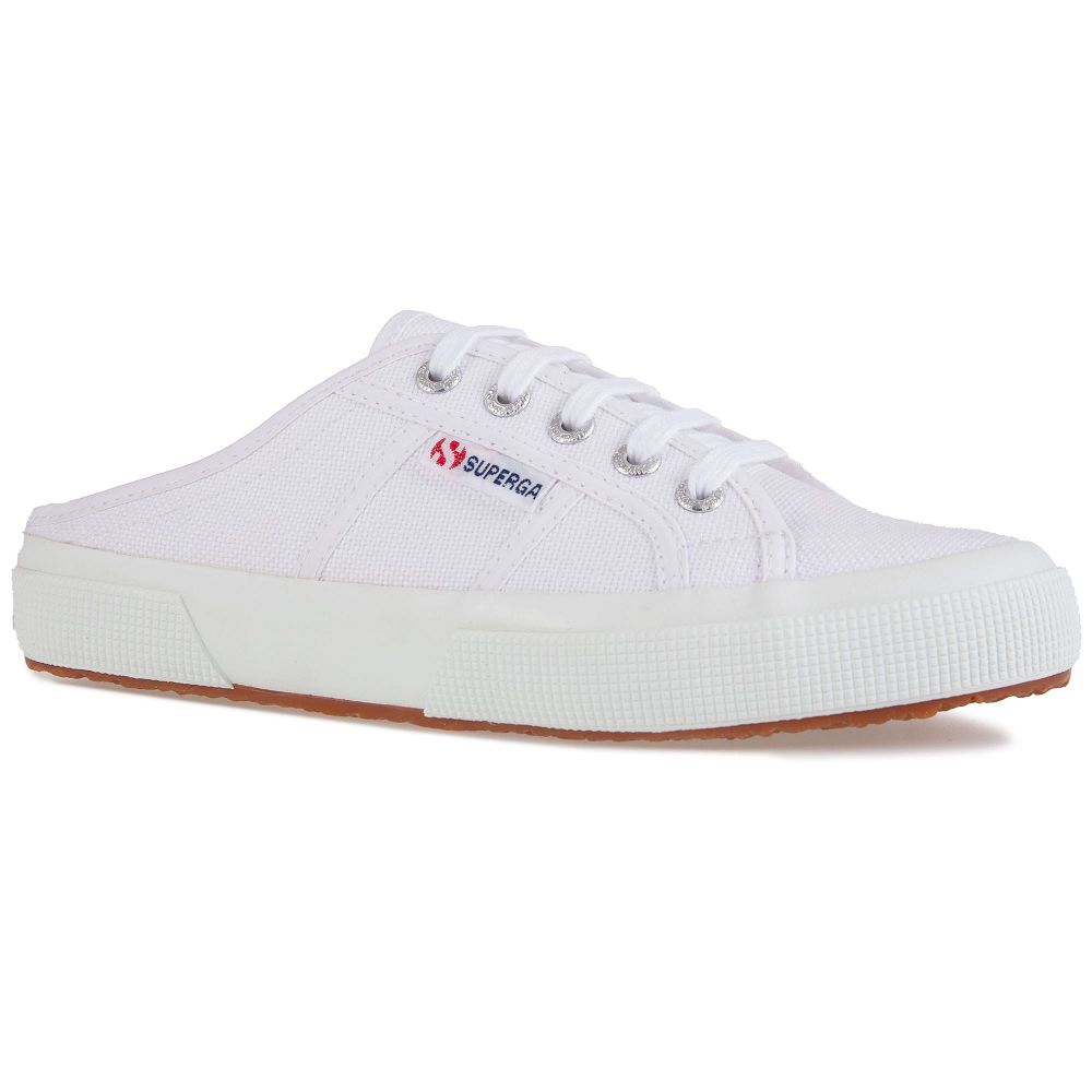 Superga 2402 Mule White Platform Sneakers - Women's Sneakers USA | US6517128